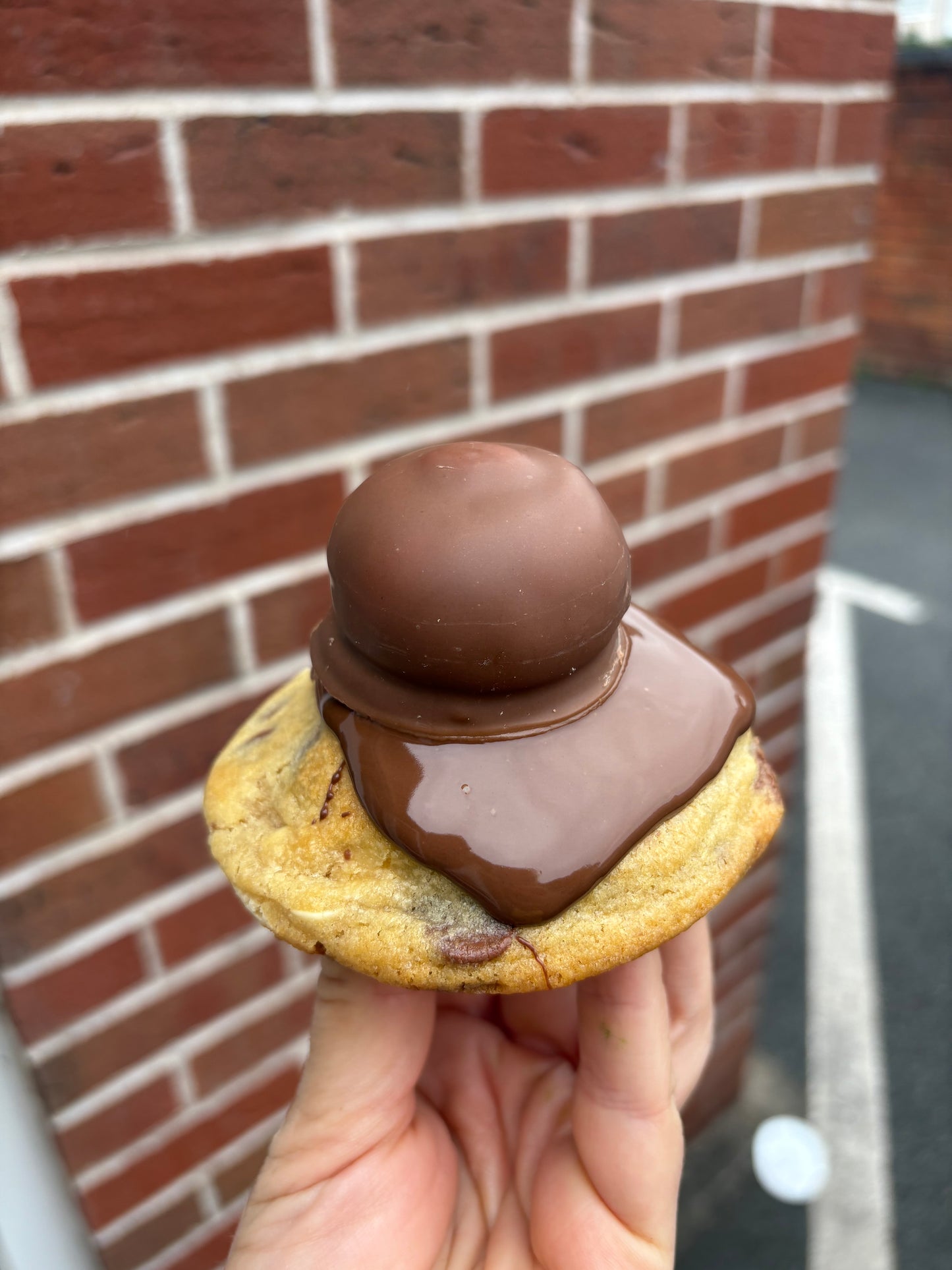 Tunnocks tea cake stuffed cookie