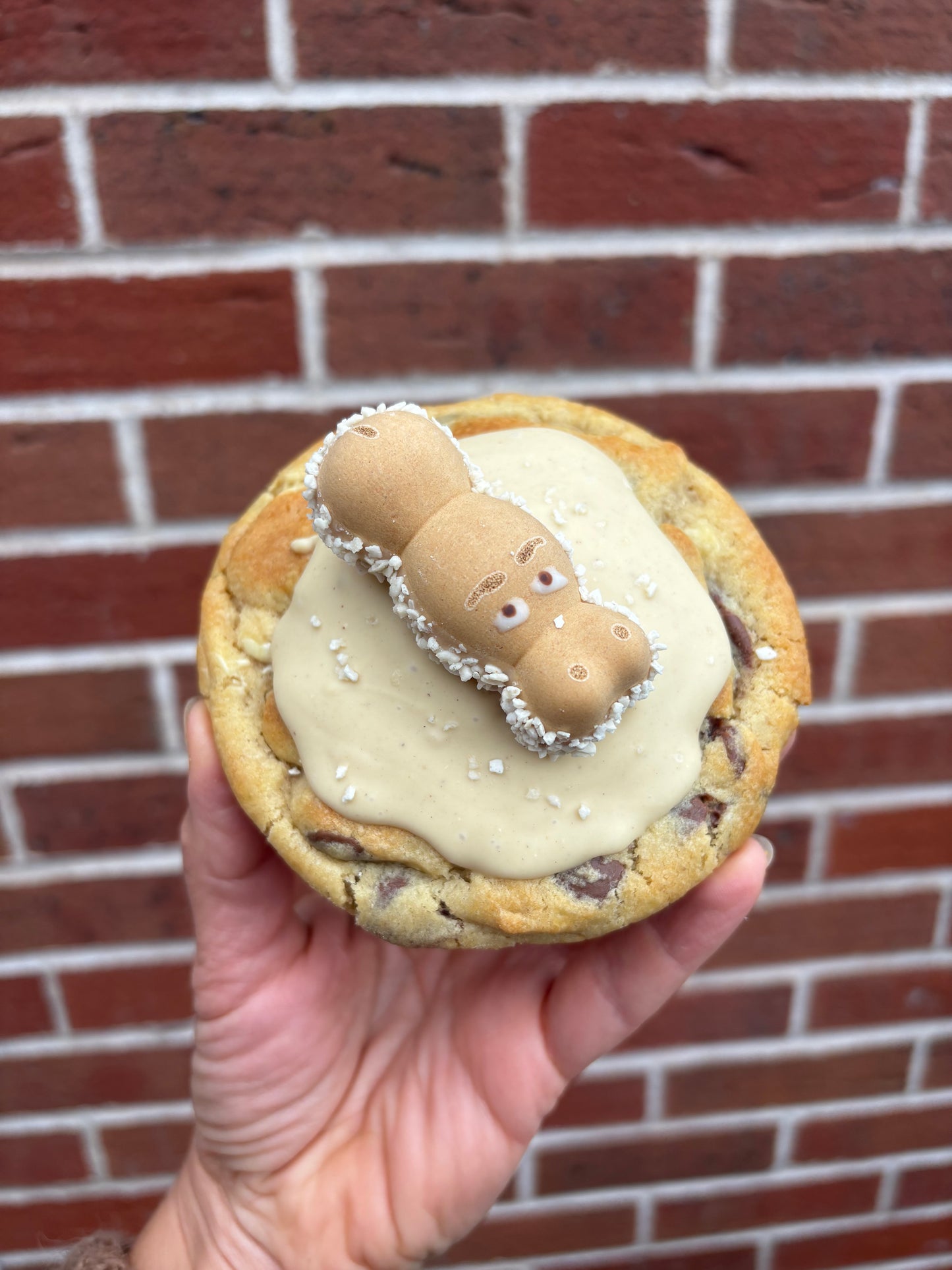 Happy hippo stuffed cookie