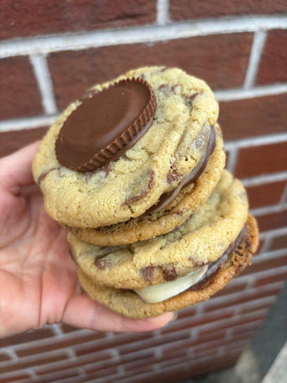 Reeces peanut butter cookie sandwich