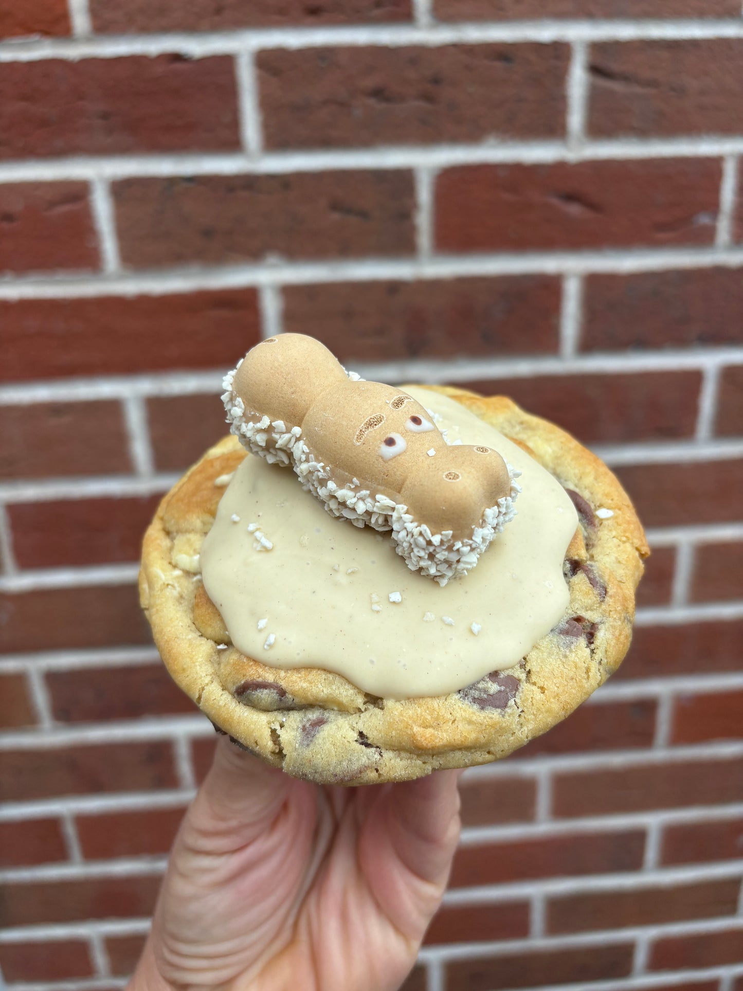 Happy hippo stuffed cookie